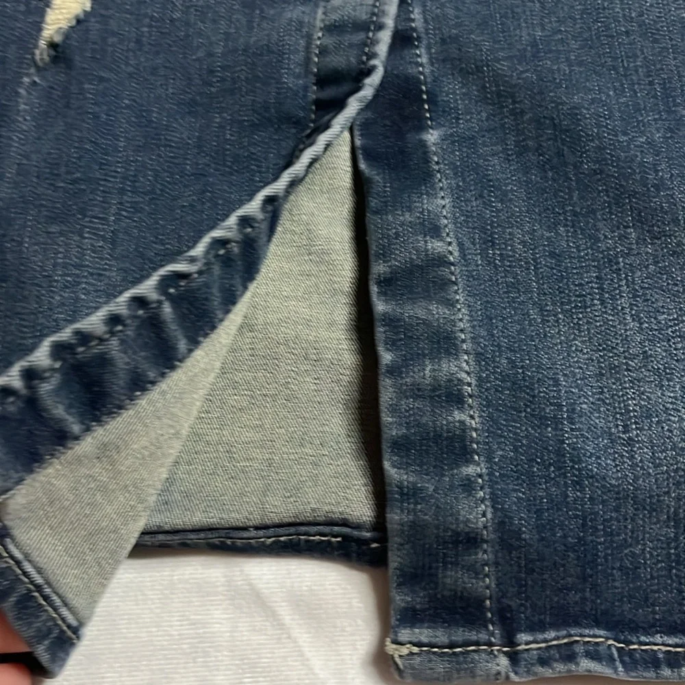 Harley-Davidson Distressed Denim Slkirt - Picture 8 of 12